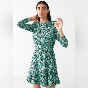 & other stories floral dress, size US 4